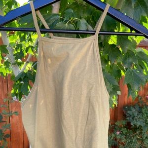 Olive crop tank top from pac sun.